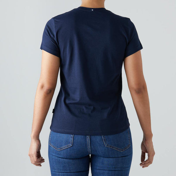 Givelo - Navy 100% Peruvian Cotton Tee Women - Ritacuba.co