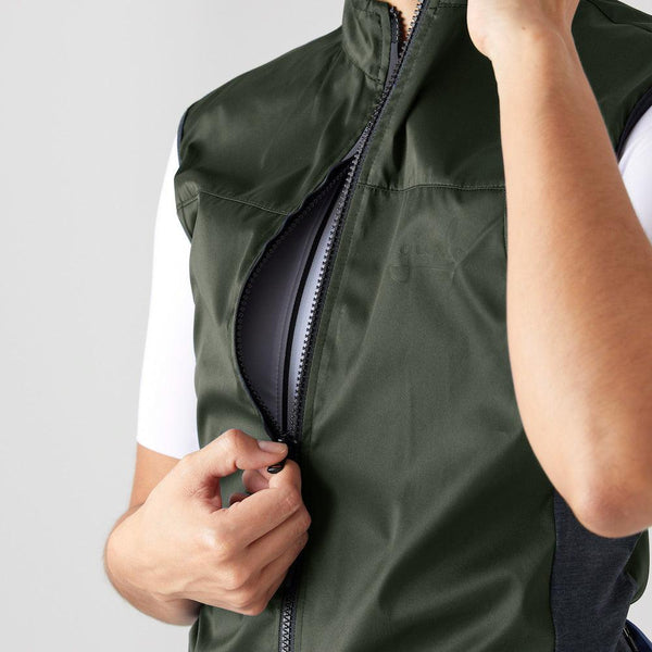 Givelo - Green Windproof Gilet Unisex - Ritacuba.co