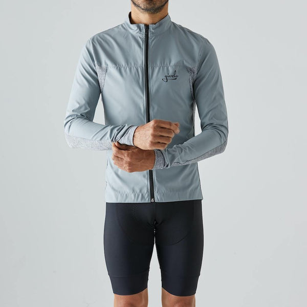 Givelo - Grey Windproof Jacket Unisex - Ritacuba.co