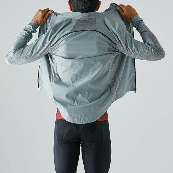 Givelo - Grey Windproof Jacket Unisex - Ritacuba.co