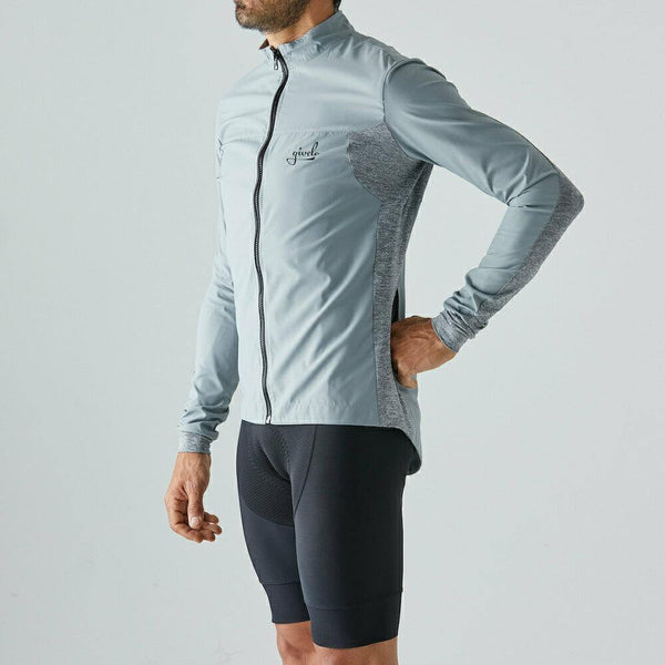 Givelo - Grey Windproof Jacket Unisex - Ritacuba.co
