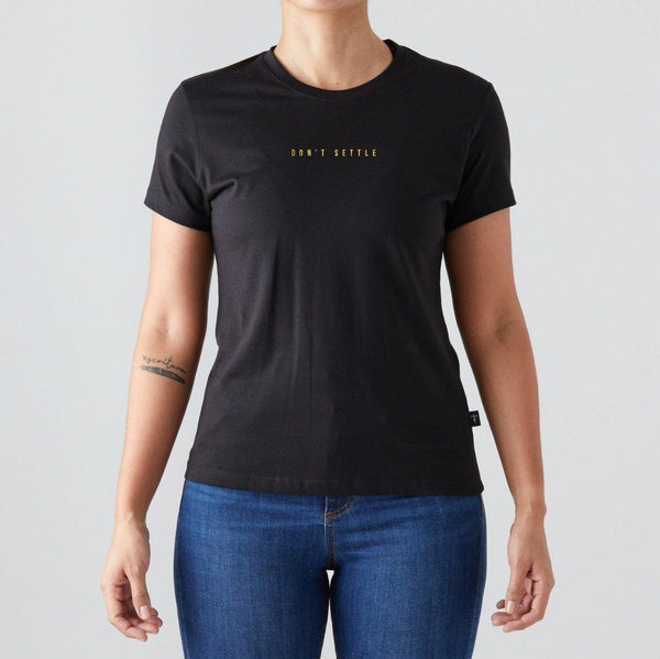 Givelo - Black 100% Peruvian Cotton Tee Women - Ritacuba.co