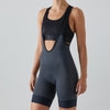 Classic Bib Short Dark Grey Women