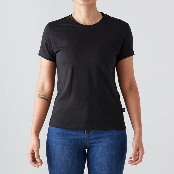 Givelo - Black 100% Peruvian Cotton Tee Women - Ritacuba.co