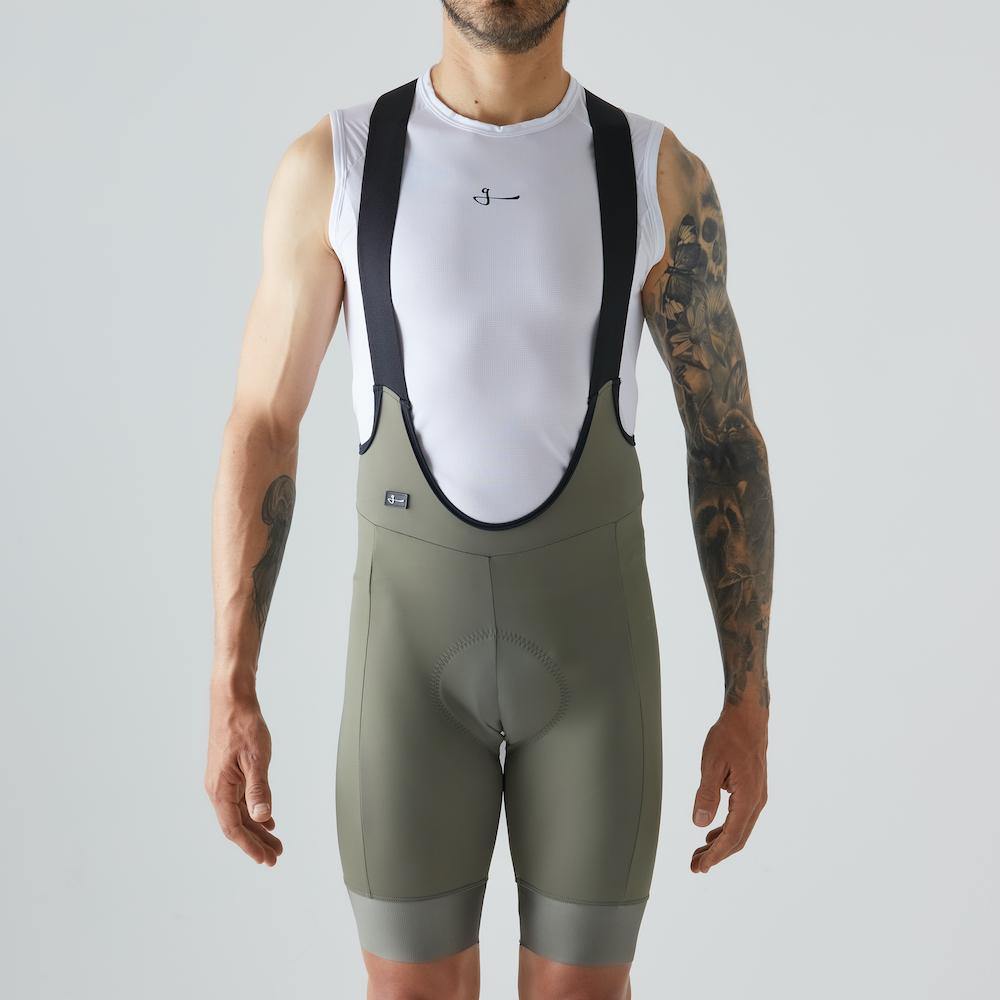 Givelo - Classic Bib Short Olive Green Men - Ritacuba.co