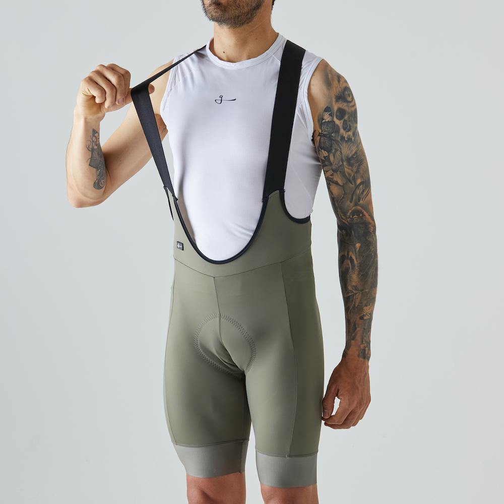Givelo - Classic Bib Short Olive Green Men - Ritacuba.co