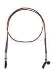 Cuelga Gafas Formal Cuero Bordado