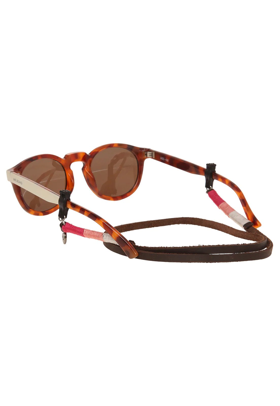 Cuelga Gafas Formal Cuero Bordado